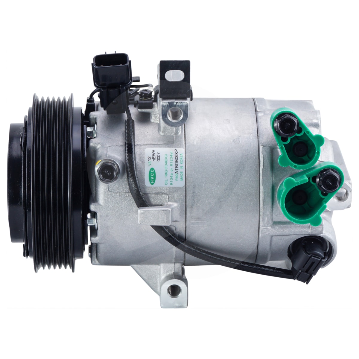 COMPRESSOR, HYUNDAI ELANTRA 1.8L MD 2011, HALLA, VS12E, WITH CLUTCH, COIL & ELECTRIC VALVE